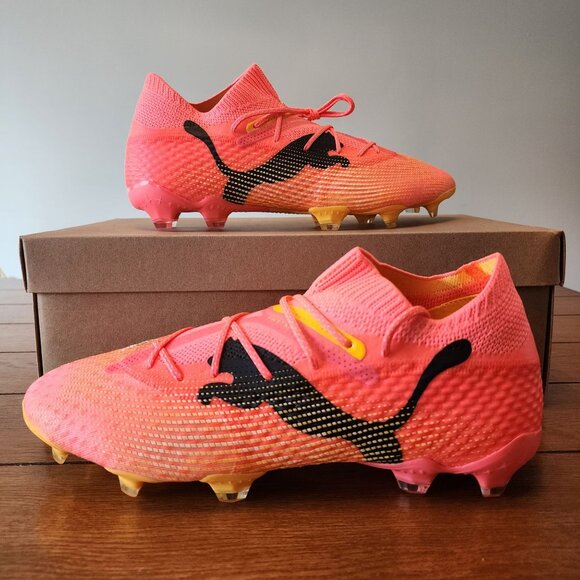 Puma Future 7 Ultimate FG/AG Soccer Cleats Mens 10.5 Sunset Glow Orange New $240 - Picture 1 of 7